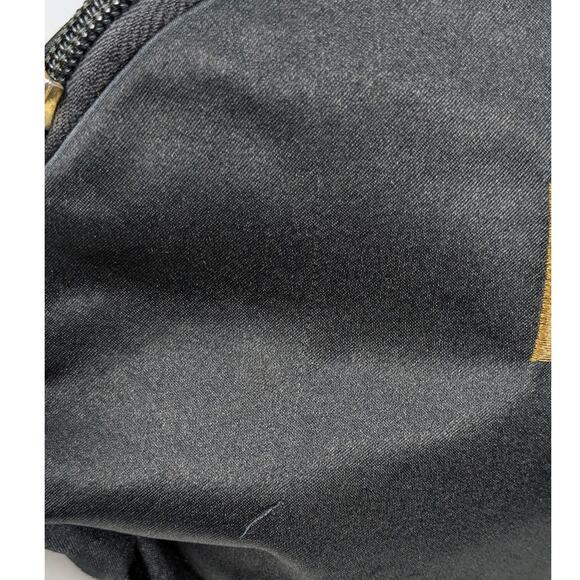 Authentic 90s Vintage Moschino Redwall 40970 Black and Gold Zip Pouch Bag *READ - Picture 4 of 15